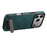 DENIOR A25+2 For iPhone 17 Pro Max Case Compatible with MagSafe Kickstand Skin Touch Leather PC TPU Phone Cover - Blue - 3