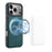 DENIOR A13 For iPhone 17 Pro Max Case Compatible with MagSafe Leather + PC + TPU Phone Cover - Blue - 1