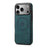 DENIOR A13 For iPhone 17 Pro Max Case Compatible with MagSafe Leather + PC + TPU Phone Cover - Blue - 2