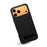 DENIOR A25+3 For iPhone 17 Pro Max Case Compatible with MagSafe Litchi Texture Leather PC TPU Kickstand Phone Cover - Black - 7