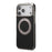 DENIOR A23+2 For iPhone 17 Pro Max Case Compatible with MagSafe Rotary Kickstand Leather Back Phone Cover - Black - 3