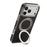 DENIOR A23+2 For iPhone 17 Pro Max Case Compatible with MagSafe Rotary Kickstand Leather Back Phone Cover - Black - 4