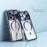 For iPhone 17 Pro Max Case Compatible with MagSafe Hard PC Metal Frame Frosted Phone Back Cover - Dark Blue - 3