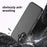 For iPhone 17 Case Airbag Anti Drop TPU PC Phone Back Cover - Matte Black - 3