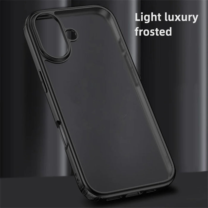 For iPhone 17 Case Airbag Anti Drop TPU PC Phone Back Cover - Matte Black - 4