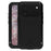 LOVE MEI For iPhone 17 Pro Case Tempered Glass Screen Protector Metal + Silicone Phone Cover - Black - 1