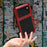 LOVE MEI For iPhone 17 Pro Case Tempered Glass Screen Protector Metal + Silicone Phone Cover - Black - 5