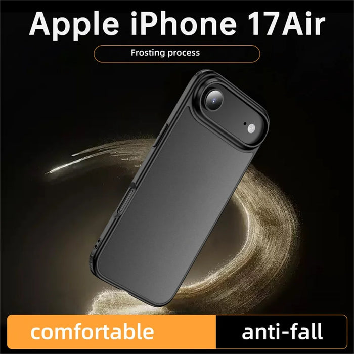 For iPhone Air Case Airbag Anti Drop TPU PC Phone Back Cover - Matte Black - 3