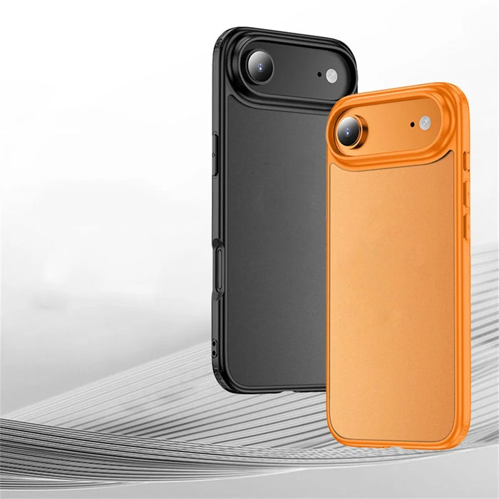 For iPhone Air Case Airbag Anti Drop TPU PC Phone Back Cover - Matte Black - 7