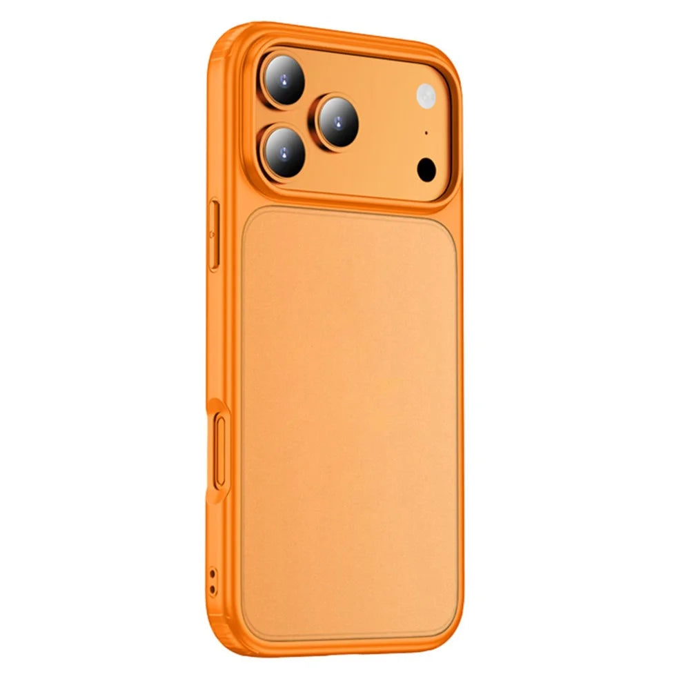 For iPhone 17 Pro Max Case Airbag Anti Drop TPU PC Phone Back Cover - Orange - 1