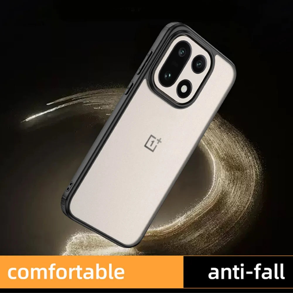 For OnePlus 15 5G Case Airbag Anti Drop TPU PC Phone Back Cover - Matte Black - 2