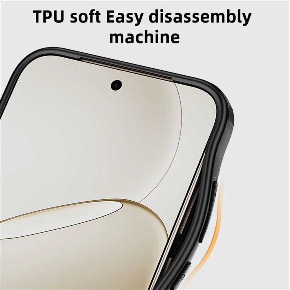 For OnePlus 15 5G Case Airbag Anti Drop TPU PC Phone Back Cover - Matte Black - 5
