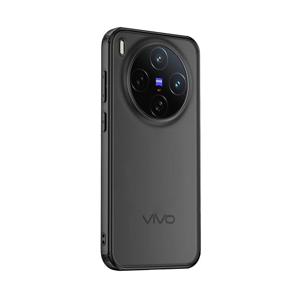 For vivo X300 5G Case Airbag Anti Drop TPU PC Phone Back Cover - Matte Black - 1