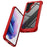 For Samsung Galaxy S23+ Metal Button Hard PC + TPU Drop-proof Cover Cellphone Anti-scratch Back Case - Red - 2