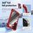 For Samsung Galaxy S23+ Metal Button Hard PC + TPU Drop-proof Cover Cellphone Anti-scratch Back Case - Red - 5