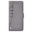 For iPhone 15 Pro Max Case Jean Cloth Texture PU Leather Wallet Phone Cover with Rotating Card Slots - Grey - 6