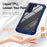 For Samsung Galaxy S23 PC + TPU Anti-drop Protective Cover Electroplating Anti-scratch Phone Back Case - Blue - 3