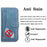 For iPhone 15 Case Retro PU Leather Wallet Phone Cover with Rotating Card Slots Holder - Blue - 5