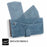 For iPhone 15 Case Retro PU Leather Wallet Phone Cover with Rotating Card Slots Holder - Blue - 6