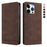 For iPhone 16 Pro Case RINACASIS RC23 RFID Blocking Wallet Stand PU Leather Phone Cover - Brown - 1