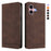 For iPhone 16 Case RINACASIS RC23 RFID Blocking Wallet Stand PU Leather Phone Cover - Brown - 1