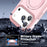 For iPhone 17 Pro Max Magnetic Case Kickstand Frosted TPU + PC Phone Cover with PET Screen Protector - Pink - 3