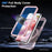 For iPhone 17 Pro Max Magnetic Case Kickstand Frosted TPU + PC Phone Cover with PET Screen Protector - Pink - 4