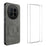 WANLONFENG For Honor Magic8 5G Magnetic Case  SD Series PC TPU Phone Cover with 2Pcs Screen Film - Grey - 1