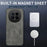 WANLONFENG For Honor Magic8 5G Magnetic Case  SD Series PC TPU Phone Cover with 2Pcs Screen Film - Grey - 2