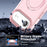 For iPhone Air Magnetic Case Kickstand Frosted TPU + PC Phone Cover with PET Screen Protector - Pink - 3