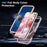 For iPhone Air Magnetic Case Kickstand Frosted TPU + PC Phone Cover with PET Screen Protector - Pink - 4