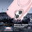 For iPhone 17 Magnetic Case Kickstand Frosted TPU + PC Phone Cover with PET Screen Protector - Pink - 3