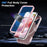 For iPhone 17 Magnetic Case Kickstand Frosted TPU + PC Phone Cover with PET Screen Protector - Pink - 4
