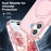For iPhone 17 Magnetic Case Kickstand Frosted TPU + PC Phone Cover with PET Screen Protector - Pink - 5