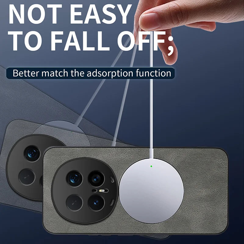 WANLONFENG For Honor Magic8 Pro 5G Magnetic Case  SD Series PC TPU Phone Cover with 2Pcs Screen Film - Grey - 3