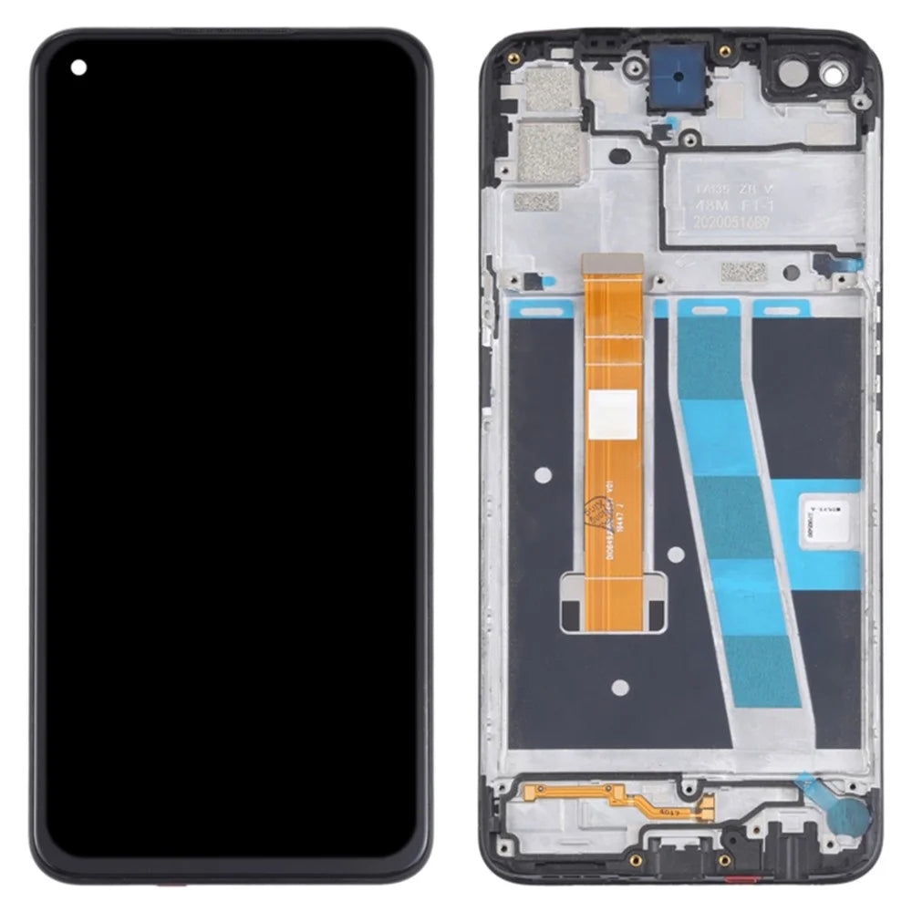 For Oppo A72 Grade B LCD Screen and Digitizer Assembly + Frame Replacement Part (without Logo) - 1
