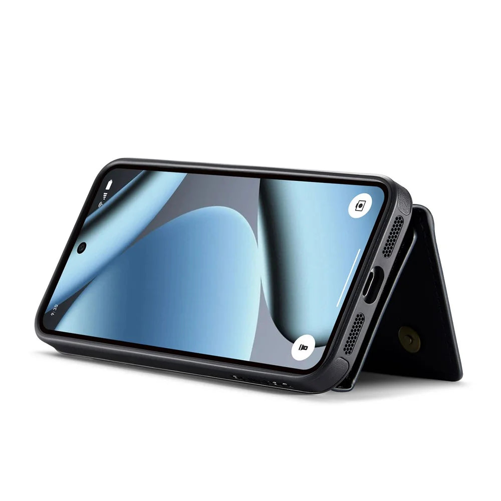 DG.MING M5 Series For Google Pixel 10 Pro XL Case Detachable Magnetic Leather Phone Cover with Card Slots - Black - 4