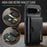 DG.MING M6 Series For Google Pixel 10 Pro XL Case Magnetic Wallet PU + PC + TPU Phone Cover - Black - 7