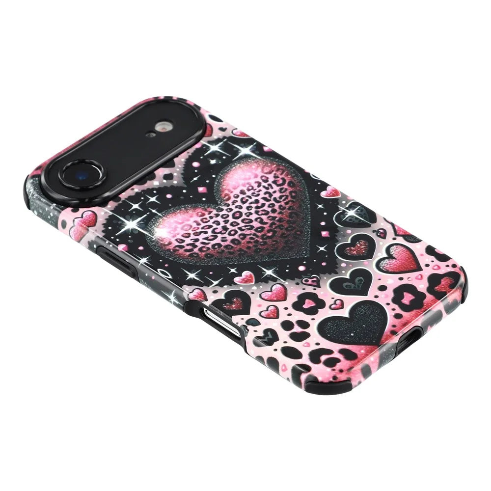 For iPhone Air Case IMD Pattern Design Corner Protection PC + TPU Phone Cover - Love Heart - 6