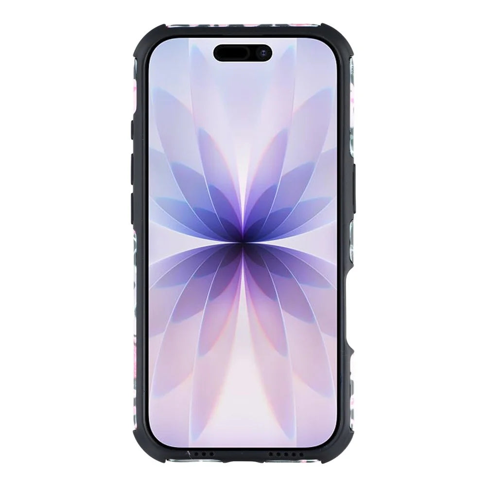 For iPhone 17 Case IMD Pattern Design Corner Protection PC + TPU Phone Cover - Love Heart - 2