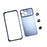 For iPhone 15 Pro Max Metal Case Transfer to 17 Pro Max Phone Cover with Camera Lens Protector - Blue - 2