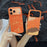 For iPhone 17 Pro Max Magnetic Case Orange Synthetic Fiber + PC Phone Back Cover - Winter Snow - 2
