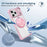 For iPhone 17 Pro Max Case Compatible with MagSafe Rotating Kickstand PC + TPU Back Cover - Transparent Pink - 5