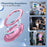 For iPhone 17 Pro Max Case Compatible with MagSafe Rotating Kickstand PC + TPU Back Cover - Transparent Pink - 6