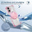For iPhone 17 Case Compatible with MagSafe Rotating Kickstand PC + TPU Back Cover - Transparent Pink - 6