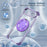 For iPhone Air Case Compatible with MagSafe Rotating Kickstand PC + TPU Back Cover - Transparent Purple - 3