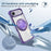 For iPhone Air Case Compatible with MagSafe Rotating Kickstand PC + TPU Back Cover - Transparent Purple - 5