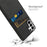 For Samsung Galaxy S26 Ultra Case Cloth + Hard PC Phone Cover with Dual Card Slots - Black - 4