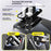 For iPhone 17 Pro Max Case Electroplating PC Phone Back Cover with Camera Lens Protector - Black - 3