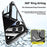 For iPhone 17 Pro Max Case Electroplating PC Phone Back Cover with Camera Lens Protector - Black - 5